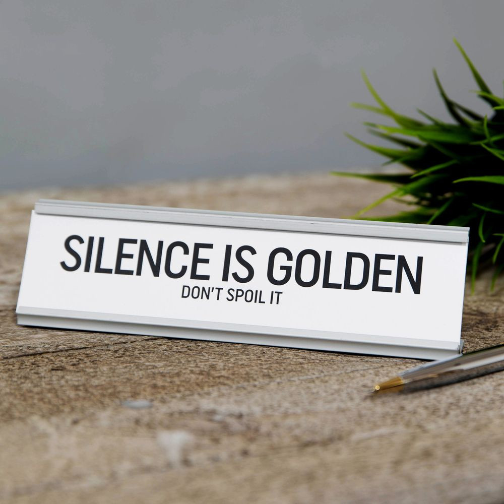 Lauasilt " The Silence is Golden "  HM1855