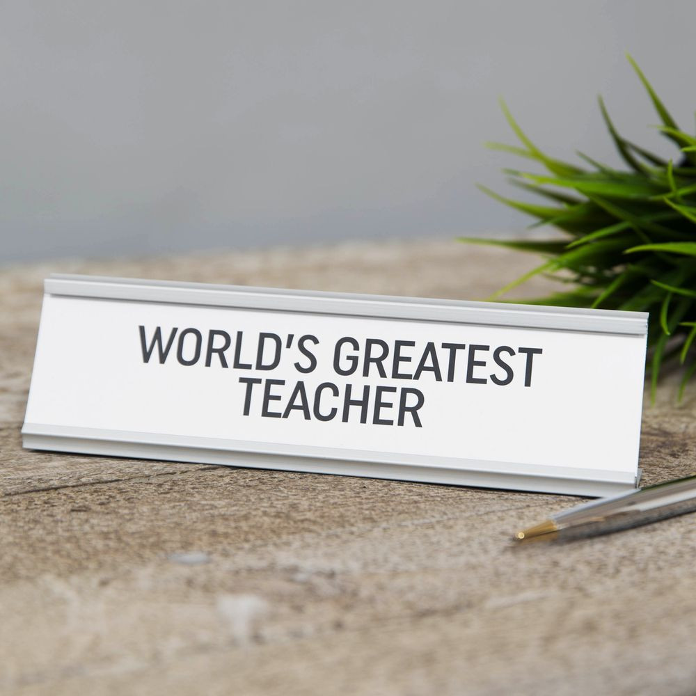 Lauasilt " World`s Greatist Teacher "  HM1860