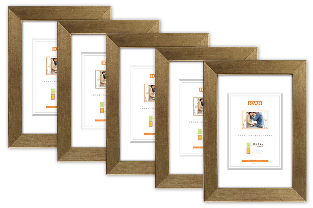 Raam 21x30cm fotole Optima kuldne