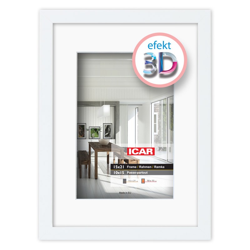 Raam 30x30cm (20x20cm) Efekt 3D erinevad