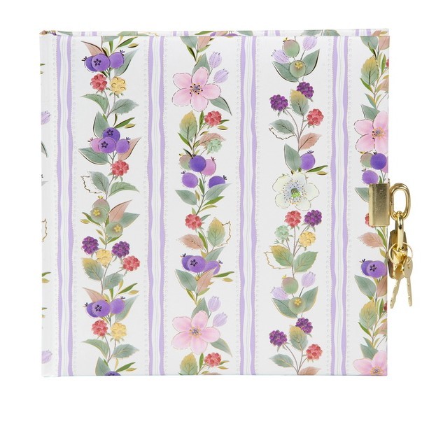 Päevik lukuga Blissful Blossom valge 44.817