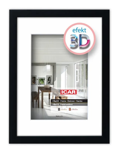 Raam 25x25cm (15,5x15,5cm) Efekt 3D must